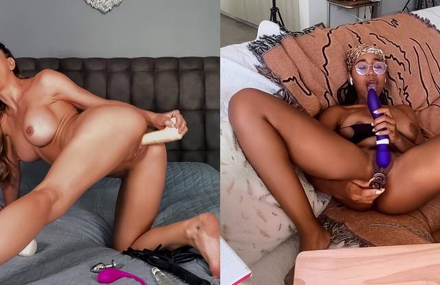 Негритянка и белая онлайн мастурбируют киски длинными самотыками Негритянка и белая онлайн мастурбируют киски длинными самотыками